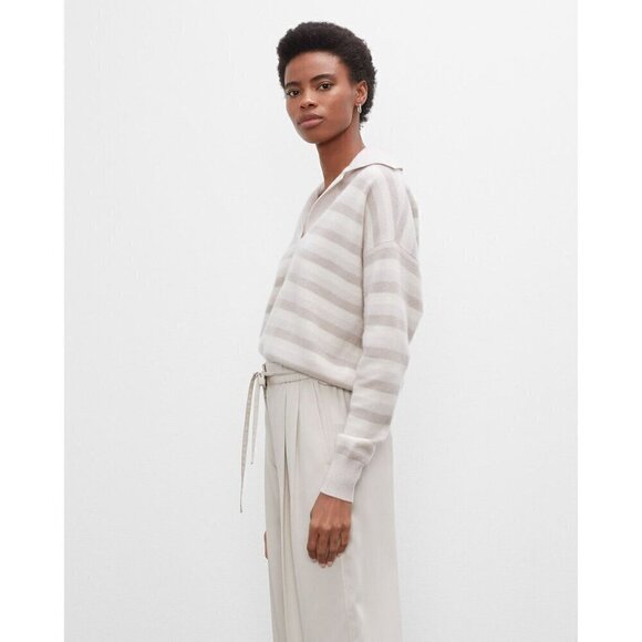CLUB MONACO Boiled Cashmere Sweater in Oat Size X-Large - Picture 1 of 7